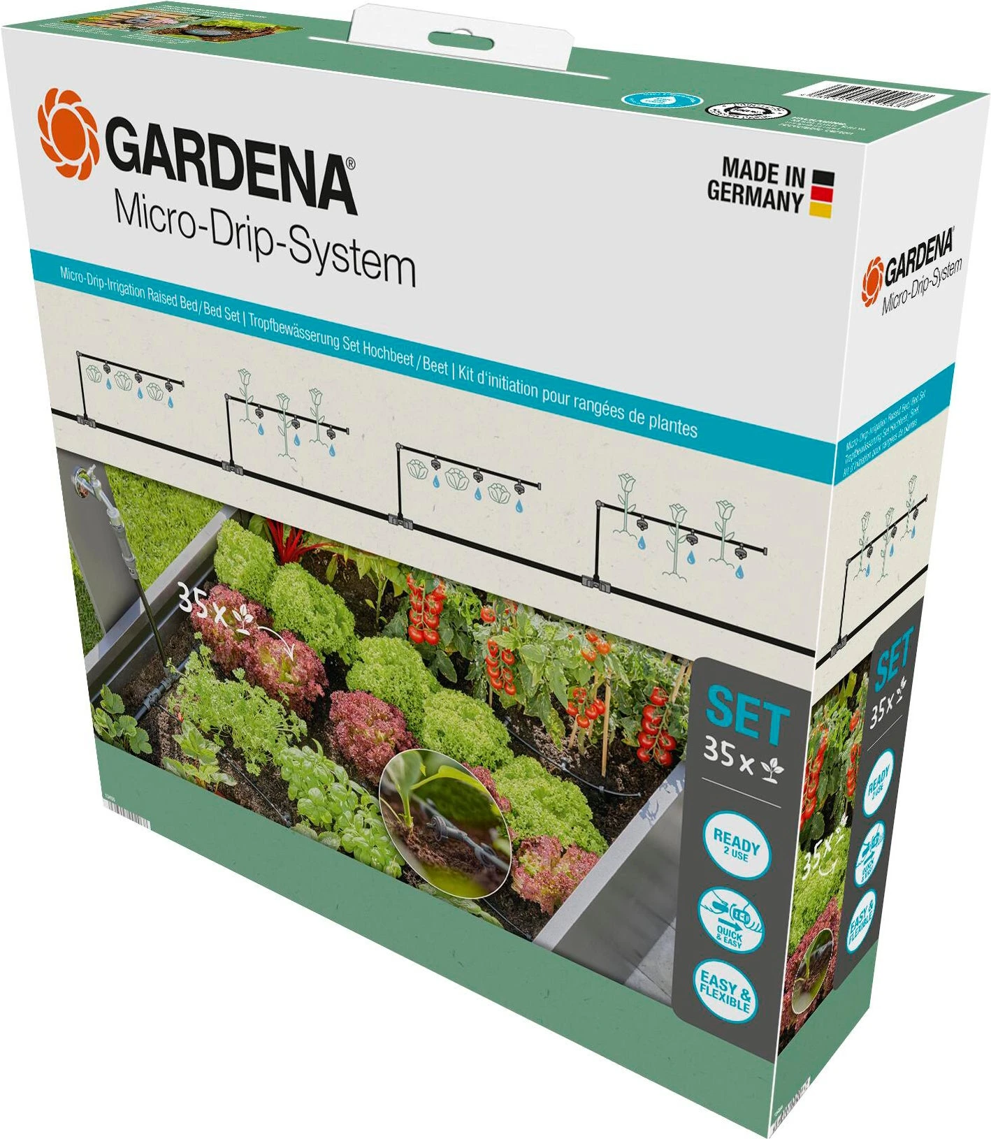 Gardena Micro Drip Systeem Druppelaar Startset Verhoogde Bloembedden En Moestuinen 35 Planten 3 Gardena Micro Drip Systeem Druppelaar Startset Verhoogde Bloembedden En Moestuinen 35 Planten