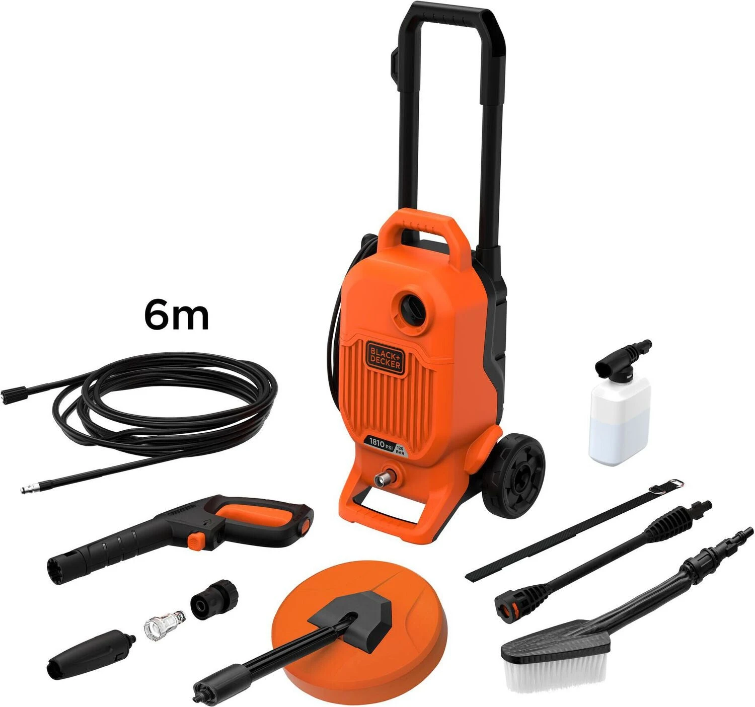 Black & Decker Hogedrukreiniger Set 6 M 3 Black & Decker Hogedrukreiniger Set 6 M