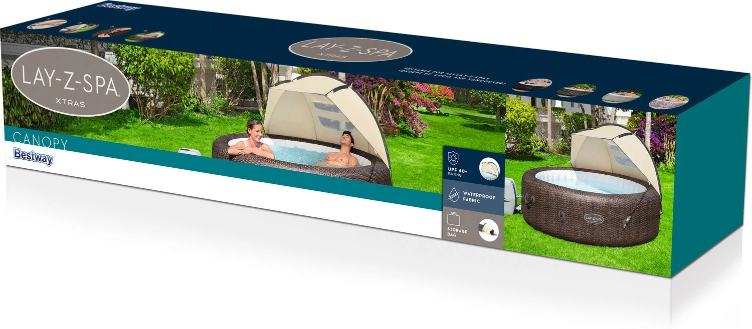 Bestway Zonnescherm Cannopy Lay-Z-Spa Wit 183 X 94 X 109 Cm 5 Bestway Zonnescherm Cannopy Lay-Z-Spa Wit 183 X 94 X 109 Cm - Afbeelding 3