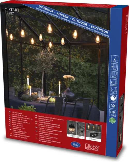 Konstsmide Lichtsnoer 10 M Met 10 Lampjes Vervangbaar -Tuinplanten Winkel 7318302351809 4