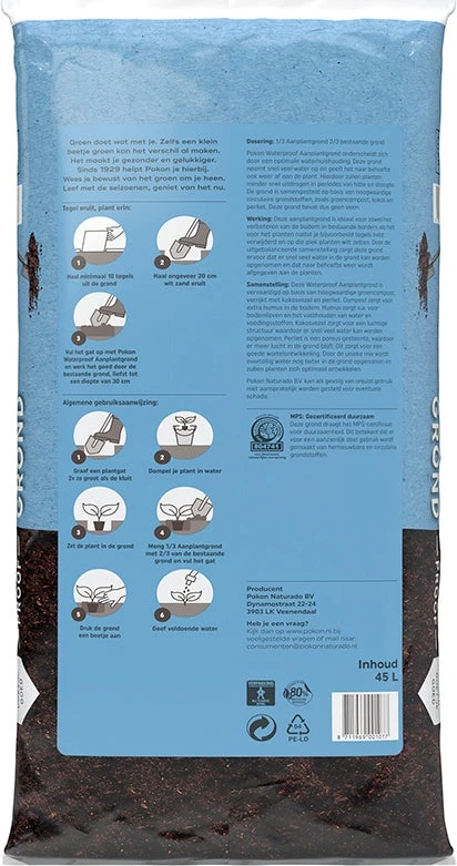 Pokon Aanplantgrond Waterproof 45 L 5 Pokon Aanplantgrond Waterproof 45 L - Afbeelding 3