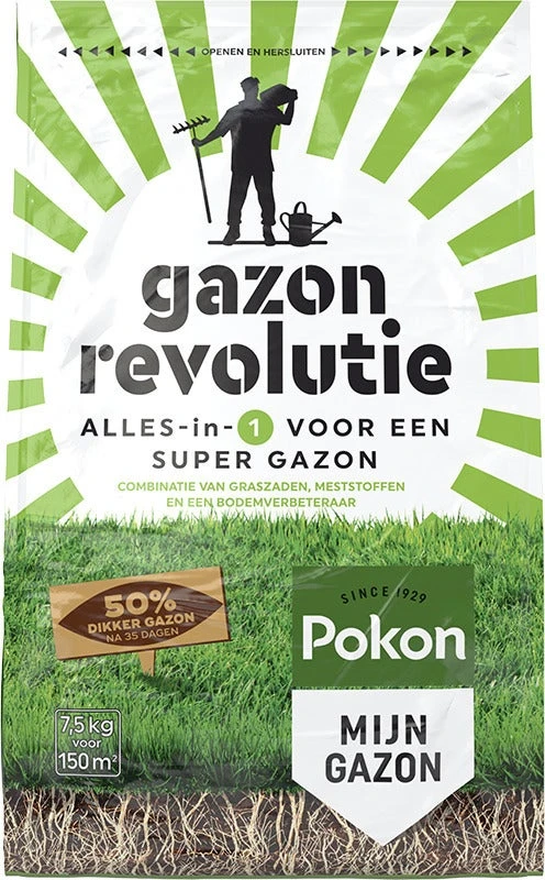 Pokon Gazon Revolutie 7,5 Kg 3 Pokon Gazon Revolutie 7,5 Kg