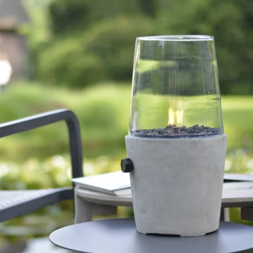 Gaslantaarn Cosicement Grijs D 20 H 38 Cm -Tuinplanten Winkel 8712757455249 02