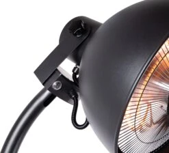 Eurom Terrasheater Sunset 2000 Zwart 47 X 42 X 230 Cm -Tuinplanten Winkel 8713415335163 3