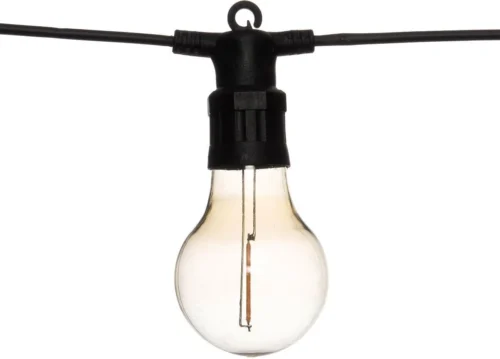 Lichtsnoer Zwart 10 M Met 10 Lampjes -Tuinplanten Winkel 8713619401763 1 2