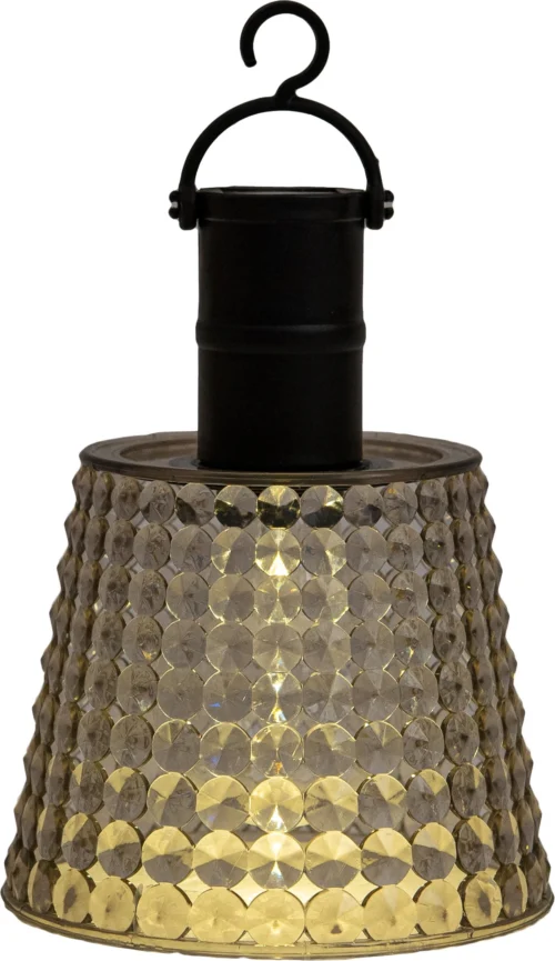 Anna's Collection Solar Hanglamp Smokey Transparant 12,5 X 12,5 X 26 Cm