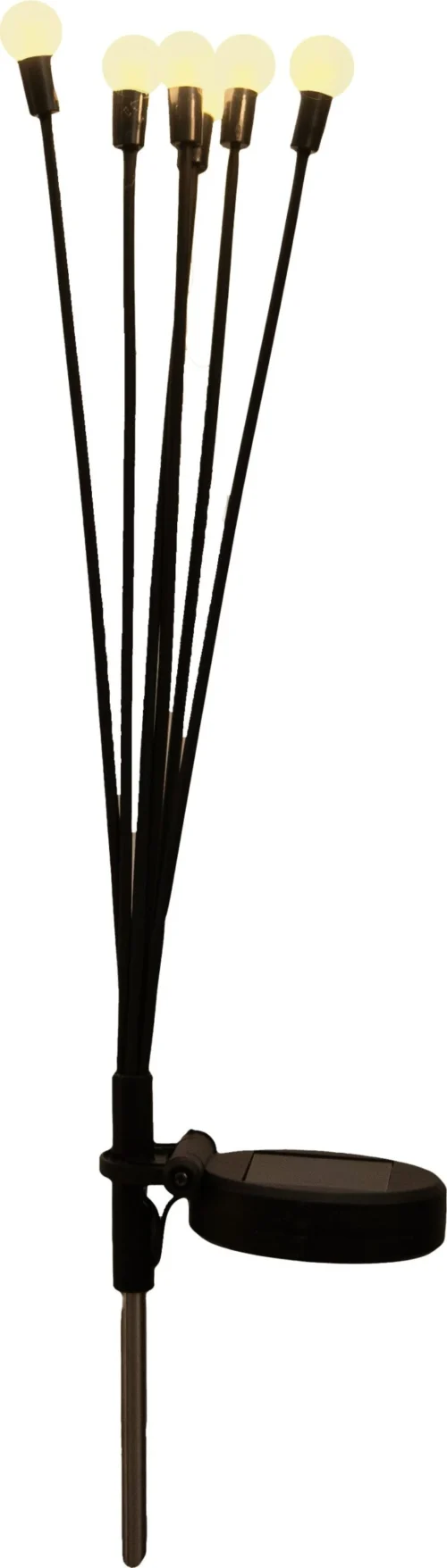 Anna's Collection Solar Tuinsteker Zwart 6,5 X 5 X 38,5 Cm Warm Wit Licht