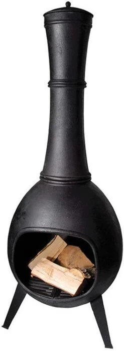 Esschert Design Tuinhaard Zwart 53 X 53 X 144 Cm