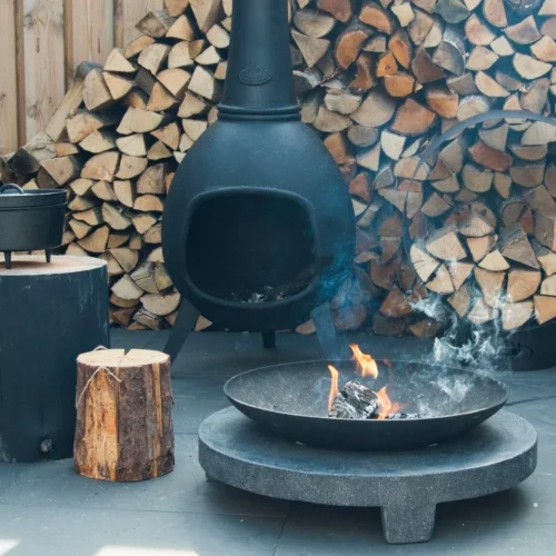 Esschert Design Tuinhaard Zwart 53 X 53 X 144 Cm -Tuinplanten Winkel 8714982022074 1 1