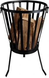 Esschert Design Vuurkorf Zwart D 34 Cm H 57 Cm