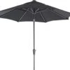 Intratuin Parasol Trinidad Zwart 80+UV D 300 Cm -Tuinplanten Winkel 8717263950844 1