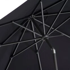Intratuin Parasol Trinidad Zwart 80+UV D 300 Cm 5 Intratuin Parasol Trinidad Zwart 80+UV D 300 Cm -Tuinplanten Winkel 8717263950844 2