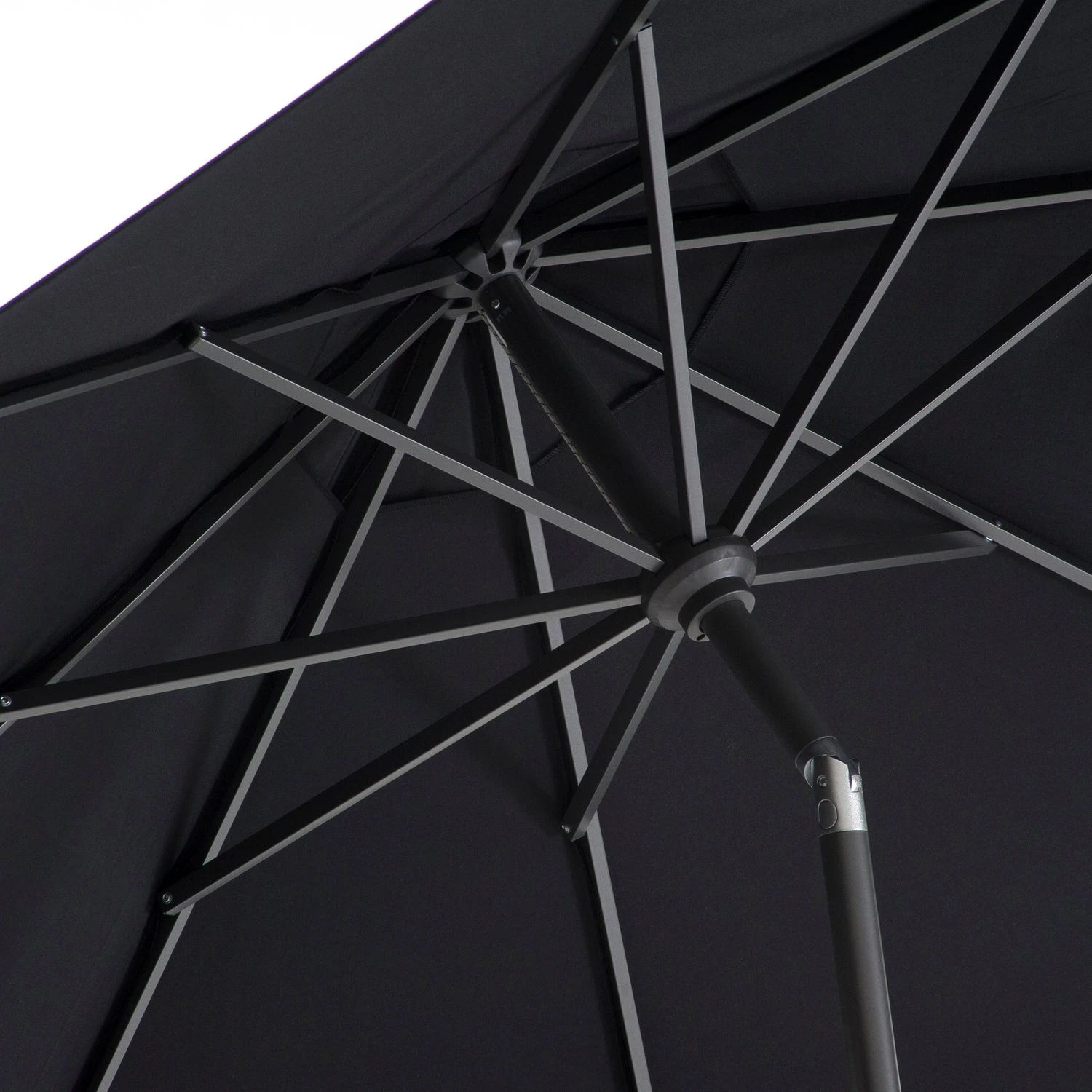 Intratuin Parasol Trinidad Zwart 80+UV D 300 Cm 4 Intratuin Parasol Trinidad Zwart 80+UV D 300 Cm - Afbeelding 2