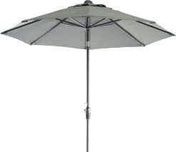 Intratuin Parasol Trinidad Grijs 80+UV D 250 Cm -Tuinplanten Winkel 8717263951223 1 2