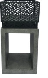 Intratuin Vuurtafel Raymond Grijs / Zwart 35 X 35 X 70 Cm 3 Intratuin Vuurtafel Raymond Grijs / Zwart 35 X 35 X 70 Cm