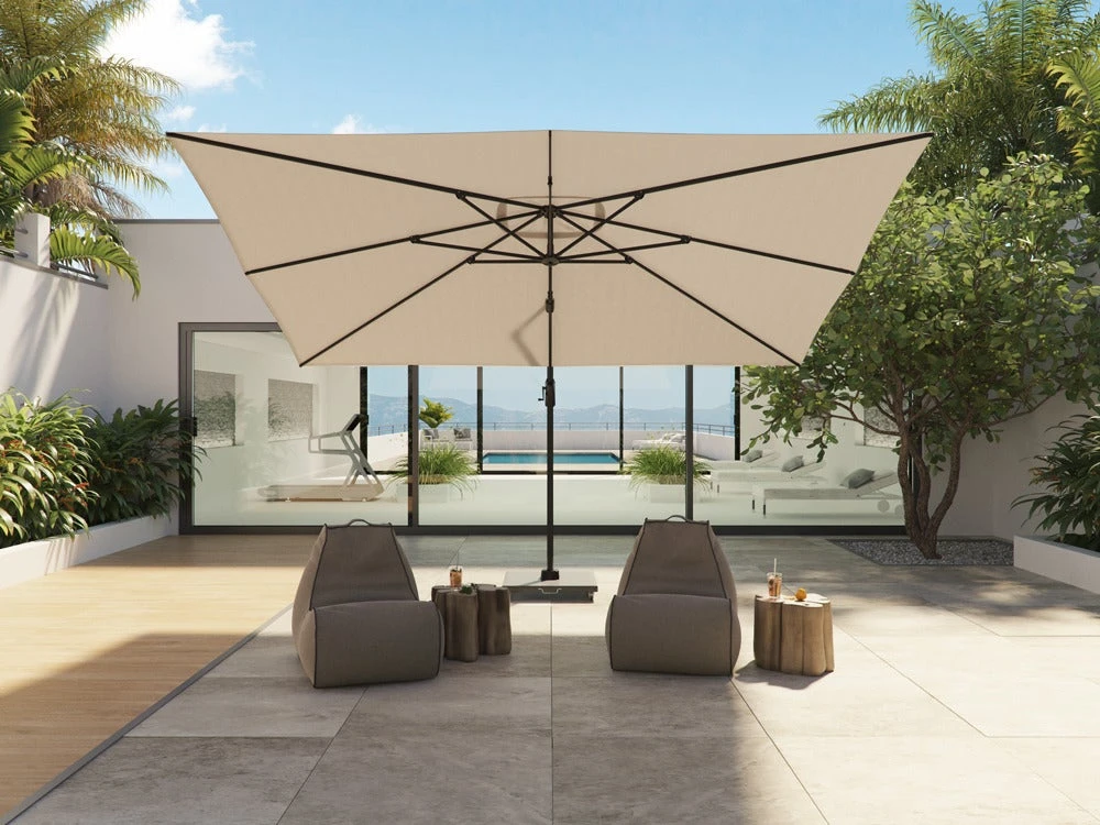 Platinum Sun & Shade Zweefparasol Challenger Zwart 50+UV 300 X 400 Cm 7 Platinum Sun & Shade Zweefparasol Challenger Zwart 50+UV 300 X 400 Cm - Afbeelding 5