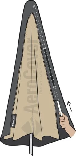 Platinum AeroCover Parasolhoes 215 X 30 X 40 Cm -Tuinplanten Winkel 8717591779193 7