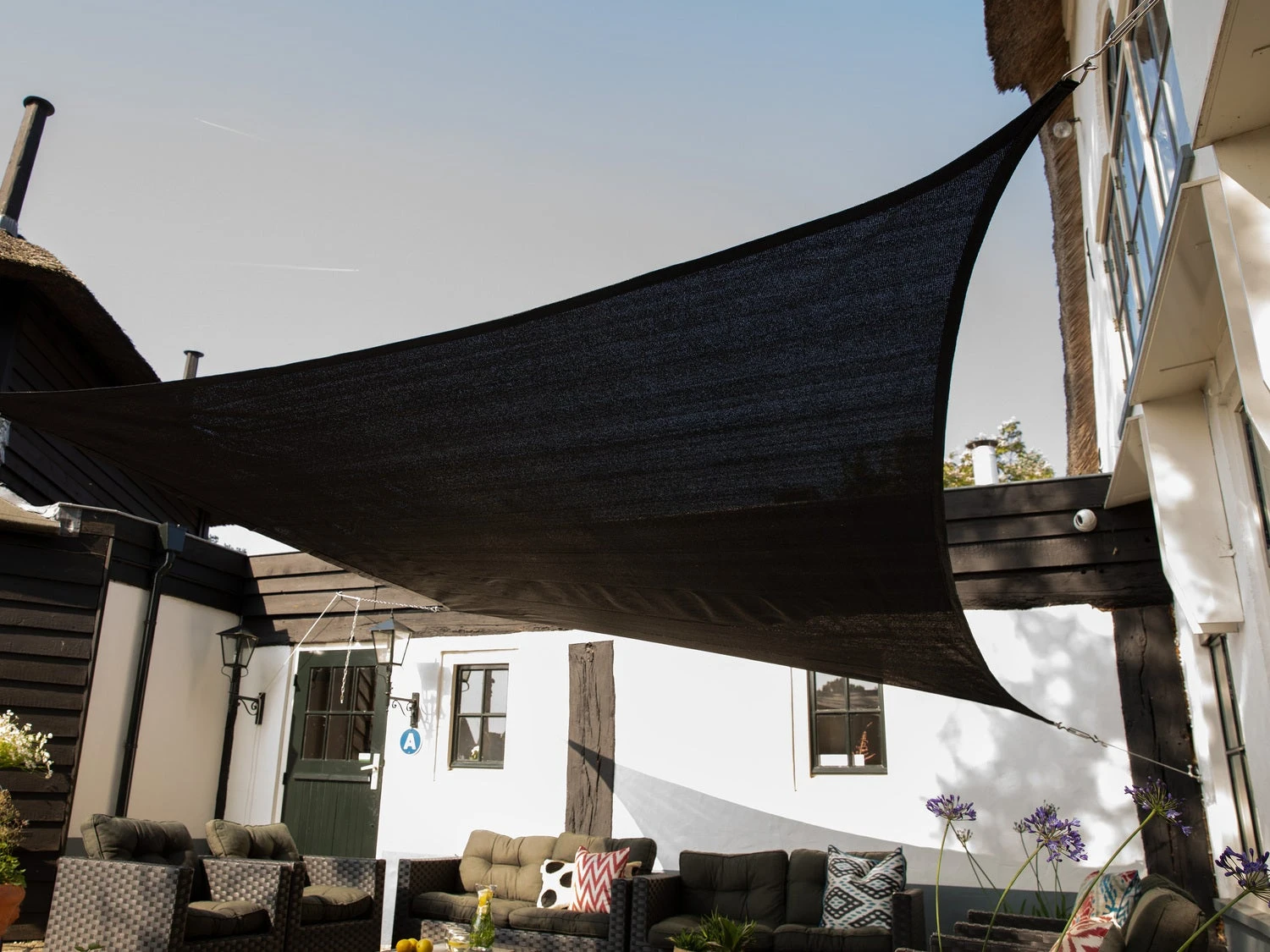 NC Outdoor Schaduwdoek Antraciet Driehoek 360 X 360 X 360 Cm 6 NC Outdoor Schaduwdoek Antraciet Driehoek 360 X 360 X 360 Cm - Afbeelding 4