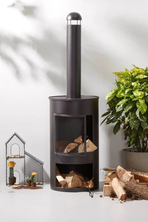 SenS-Line Buitenkachel Zwart D 45 H 155 Cm -Tuinplanten Winkel 8718026012656 5