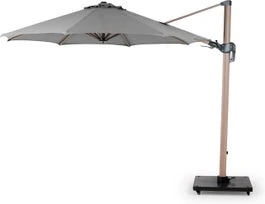 Tierra Outdoor Zweefparasol Duraflex Grijs 347 X 347 Cm 3 Tierra Outdoor Zweefparasol Duraflex Grijs 347 X 347 Cm
