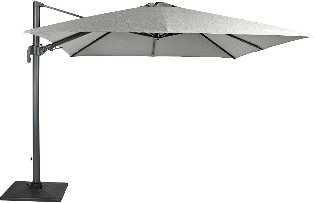 Tierra Outdoor Zweefparasol Duraflex Grijs 50+UV 300 X 300 Cm 3 Tierra Outdoor Zweefparasol Duraflex Grijs 50+UV 300 X 300 Cm
