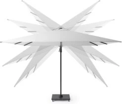 Platinum Sun & Shade Zweefparasol Challenger Grijs 30+UV 300 X 300 Cm -Tuinplanten Winkel 8720039160651 3