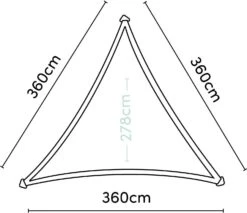 Platinum Sun & Shade Schaduwdoek Driehoek Coolfit Grijs 360 X 360 Cm -Tuinplanten Winkel 8720039166134 4