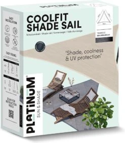PlatinumSun & Shade Schaduwdoek Driehoek Coolfit Wit 360 X 360 Cm -Tuinplanten Winkel 8720039166141 3