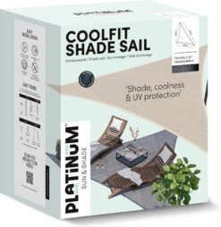 Platinum Sun & Shade Schaduwdoek Driehoek Coolfit Wit 500 X 710 Cm -Tuinplanten Winkel 8720039166288 3 1