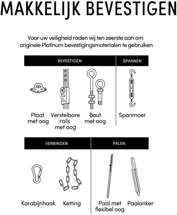 Platinum Sun & Shade Bevestigingsschroeven Zilver 2 X 10 X 18,5 Cm 20 Stuks 5 Platinum Sun & Shade Bevestigingsschroeven Zilver 2 X 10 X 18,5 Cm 20 Stuks - Afbeelding 3