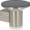 Intratuin LED Solar Wandlamp Ty Zilver D 16 H 14,2 Cm -Tuinplanten Winkel 8720196021369 0 1