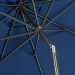 Intratuin Parasol Trinidad Blauw 80+UV D 250 Cm 9 Intratuin Parasol Trinidad Blauw 80+UV D 250 Cm -Tuinplanten Winkel 8720196039654 4