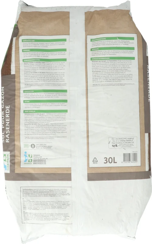 Intratuin Biologische Gazongrond Turfvrij 30L 5 Intratuin Biologische Gazongrond Turfvrij 30L -Tuinplanten Winkel 8720196360499 2
