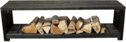 Intratuin Tuinbank Lyon Zwart 150 X 38 X 43 Cm