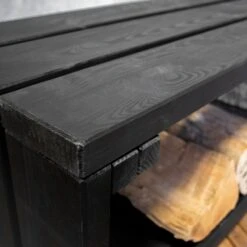 Intratuin Tuinbank Lyon Zwart 150 X 38 X 43 Cm -Tuinplanten Winkel 8720289832483 2