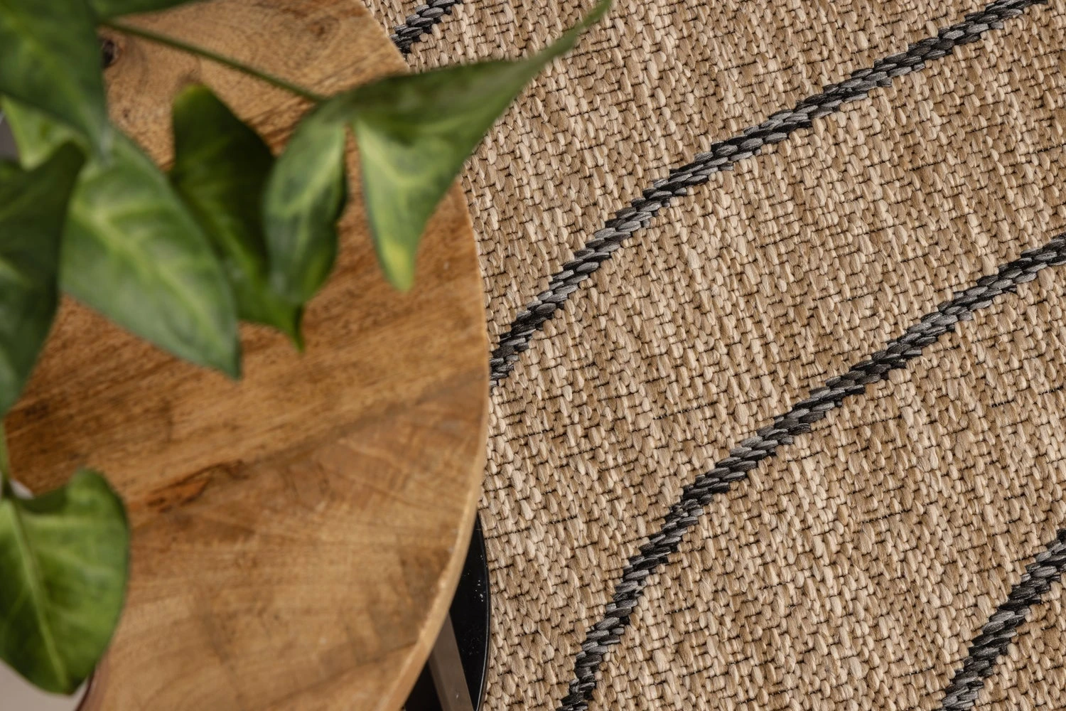 Human Comfort Buitenkleed Kino Naturel / Zwart 80 X 230 Cm 6 Human Comfort Buitenkleed Kino Naturel / Zwart 80 X 230 Cm - Afbeelding 4