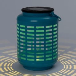 Intratuin Solar Tafellamp Lima Blauw D 12 H 15 Cm -Tuinplanten Winkel 8720879098305 1