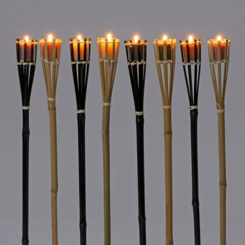 Intratuin Kaars Torcia Oranje / Naturel 4 Uur D 6,5 H 76 Cm -Tuinplanten Winkel 8720879139015 1