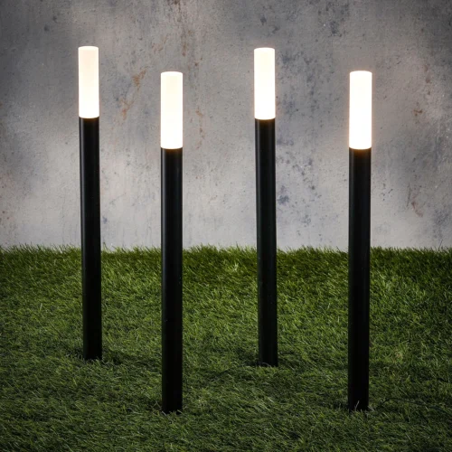 Luca Lighting Solar Staande Buitenlamp Zwart D 3 H 61 Cm 4 Stuks -Tuinplanten Winkel 8720983090554 2