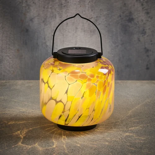 Luca Lighting Solar Tafellamp Geel D 16,5 H 18,5 Cm -Tuinplanten Winkel 8720983091223 2