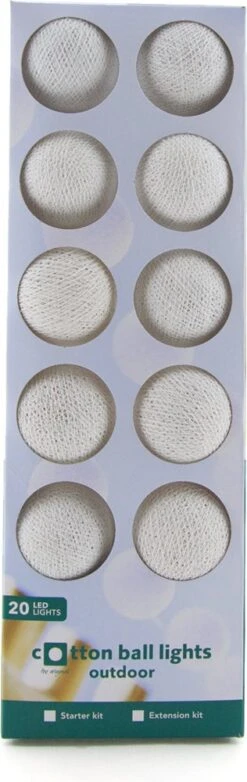 Cotton Ball Lights Lichtsnoer White Starter Kit Wit 7,4 M Met 20 Lampen 7 Cotton Ball Lights Lichtsnoer White Starter Kit Wit 7,4 M Met 20 Lampen -Tuinplanten Winkel 8852310627406 3
