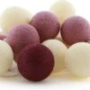 Cotton Ball Lights Lichtsnoer Berry Extension Kit Roze/rood 2,4 M Met 20 Lampen -Tuinplanten Winkel 8852310627659 0 1