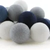Cotton Ball Lights Lichtsnoer River Starter Kit Blauw/wit 7,4 M Met 20 Lampen -Tuinplanten Winkel 8852310627741 0 1