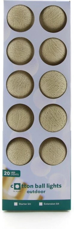 Cotton Ball Lights Lichtsnoer Desert Extension Kit Crème 2,4 M Met 20 Lampen -Tuinplanten Winkel 8852310627857 3