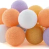 Cotton Ball Lights Lichtsnoer Tropic Extension Kit Paars/oranje 2,4 M Met 20 Lampen -Tuinplanten Winkel 8852310629745 0